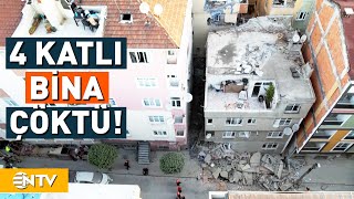 Bahçelievlerde Bina Çöktü  NTV [upl. by Warfore]