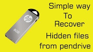 Pen drive data recovery of hidden files easily [upl. by Mirelle479]