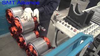 SMT QX08 Motor Stator Production Machine  Coil Winding Inserting Forming Machine [upl. by Hairahcez]