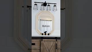 Quick Mirror Makeover 60Second DIY Upgrade [upl. by Nirhtak]