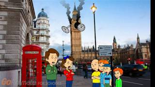 Caillou Rosie Daisy and Cody Destroy Big Ben Clock Tower 2018 Old Video [upl. by Ardnassela]