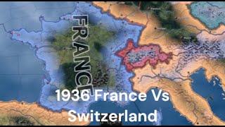 HOI 4 France Vs Switzerland 1936 Timelapse [upl. by Leatrice]