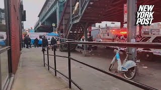 At least five people shot inside Bronx subway station in scary rushhour scene [upl. by Kovar]