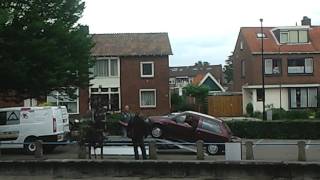 auto op aanhanger zetten [upl. by Eldredge]