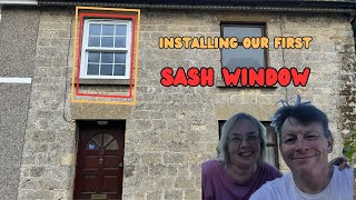 Sash window installation Bramblecottageuk [upl. by Radmilla730]