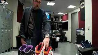 LeBron James vs Kobe Bryant In Game Autographed Shoes from Upper Deck Authenticated [upl. by Cirtap]