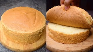 Basic Vanilla Sponge Cake l Best Sponge For Birthday Cake [upl. by Yoho]