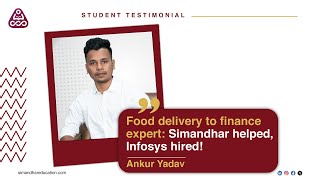 Food Delivery To Finance Expert Simandhar Helped Infosys Hired [upl. by Joellyn683]