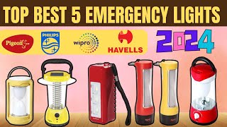 Top 5 Best Rechargeable Emergency Lights in India 2024⚡️Best Emergency Light For Home [upl. by Cohdwell]