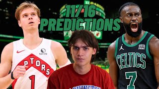 NBA PREDICTIONS amp BEST BETS 1116 [upl. by Akienat]