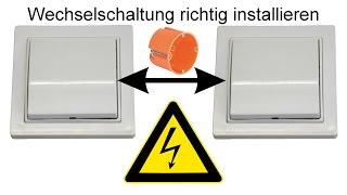 Wechselschaltung anschließen und Funktionsweise [upl. by Shorter688]