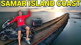 GIANT COASTAL ROAD Northern Samar to Calbayog Motor Vlog Becoming Filipino [upl. by Annaxor]