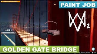 Watch Dogs 2  How to Tag the Golden Gate Bridge Paint Job [upl. by Nagram690]