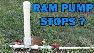 Ram Pump Stops at Random  Back Pressure loss fix [upl. by Finbar595]