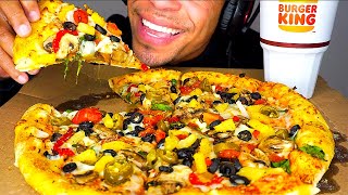 DOMINOS CHEESIEST PIZZA ASMR  EATING SHOW MOUTH SOUNDS NO TALKING MUKBAN BIG BITES [upl. by Chladek850]