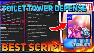 Toilet Tower Defense Script GUI Auto Farm Dupe Auto Badge AND MORE PASTEBIN [upl. by Latoniah]