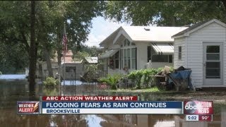 Flooding fears continue tonight near Brooksville Fla [upl. by Baylor]