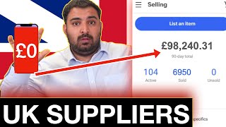 Top 10 UK 🇬🇧 DropShipping Suppliers  £7300 EVERY MONTH [upl. by Toogood]