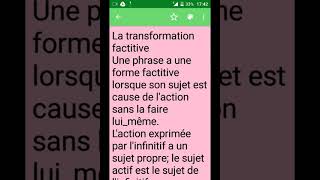 La transformation factitive [upl. by Obed759]