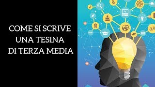 Tesina terza media come si scrive [upl. by Raymonds595]