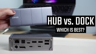 Hub vs Docking Station Which one do you need [upl. by Zoilla]