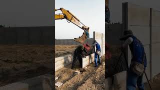 precast concrete wall panel installation process [upl. by Goldsmith]