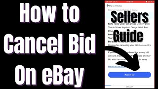 How to CancelRetract Bid On eBay Seller [upl. by Raynata]