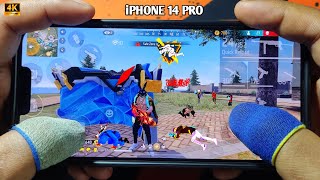 Handcam 1 Vs 4 🔥 iPhone 14 Pro A15 Bionic Chip Free Fire Gameplay Test 2024 🔥 Free Fire [upl. by Danas262]