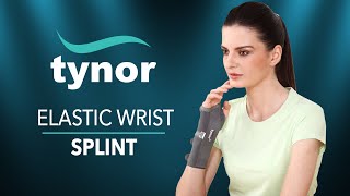 How to wear Tynor Elastic Wrist Splint for comfortable immobilization amp firm support of wrist [upl. by Ardnnaed]