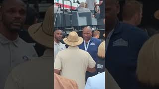 HOF Isaac Bruce others supporting Dick Vermeil at Hall of Fame enshrinement ceremony [upl. by Hamil]