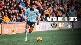 HIGHLIGHTS  Newport County 00 Grimsby Town  Sky Bet League Two  Saturday 16th November 2024 [upl. by Annodal]