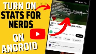 How To Turn On Stats For Nerds In YouTube App On Android  Enable Stats For Nerds In YouTube App [upl. by Channa]