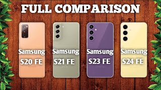 Samsung Galaxy S24 FE Vs S23 FE Vs S21 FE Vs S20 FE 5G [upl. by Anemolif434]