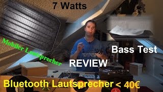 Bluetooth Lautsprecher Test Review Unboxing Deutsch 2015 [upl. by Afatsuom947]