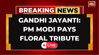 Gandhi Jayanti 2024 LIVE  PM Modi Pays Tribute To Mahatma Gandhi At Rajghat  India Today Live [upl. by Nissy]