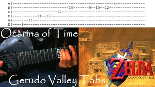 How to play quotGerudo Valleyquot wTabs The Legend of Zelda Ocarina of Time [upl. by Halonna]