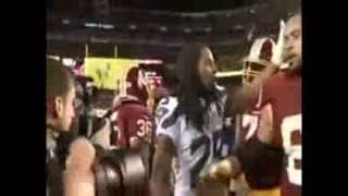 Richard Sherman gets punched during interview BEST PUNCH NFL Fights [upl. by Akinas]