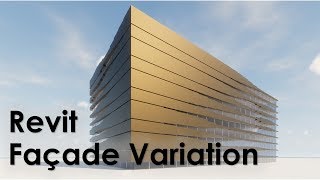 Revit Facade Panels Varation [upl. by Rubetta]