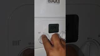 how to set baxi assure combi boiler to service mode [upl. by Steinway]