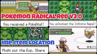 How To Get ExpShare PokeVial And Infinite Repel In Pokemon Radical Red v30 [upl. by Farika]