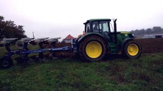 John Deere 6125M orbaplowing [upl. by Osnohpla]