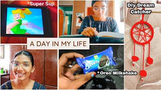 DIML என் வாழ்வில் ஒரு நாள்✨Diy Dream Catcher oreo milkshake [upl. by Assilana]