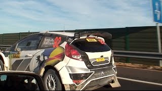 Error  Fiesta R5 ProRallyCar cruising on the highway [upl. by Anirbac]