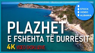 PLAZHET e fshehta të Durrësit Porto Romano Fshati Rinia  albania beach 4k durres [upl. by Alrzc]