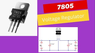 7805 Voltage Regulator IC Simple circuit  Working Function Simulation [upl. by Oiramrej88]