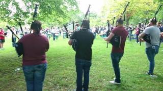 Field Marshal Montgomery Pipe Band Worlds Practice 2017 [upl. by Isabelle]