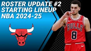 CHICAGO BULLS UPDATE No 2  POSSIBLE STARTING LINEUP 20242025 [upl. by Asillam746]