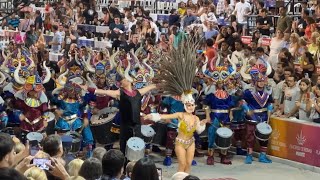 Carnaval del País 🇦🇷 Show de Pasista y Batucada Los Pibes Comparsa Papelitos 2024 [upl. by Enimasaj]