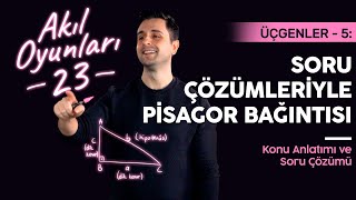 8 Sınıf Pisagor Bağıntısı  Matematik Üçgenler  5  LGS2022  Lightboard ile Ders 23 [upl. by Errised738]