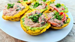 CÓMO HACER CANASTAS DE PLÁTANO CON CEVICHE DE ATÚN PASO A PASO  RECETAS PARA NEGOCIO ❤✔✔ [upl. by Ahtis194]